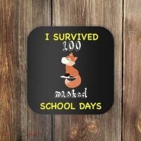 I Survived 100 Masked School Days  Coaster thumb 0