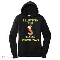 I Survived 100 Masked School Days Women's Hoodie thumb 0