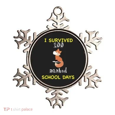 I Survived 100 Masked School Days Ornament