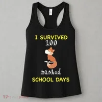 I Survived 100 Masked School Days Women's Tank Top thumb 3
