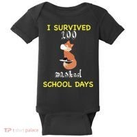 I Survived 100 Masked School Days  Baby Bodysuit thumb 0