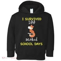 I Survived 100 Masked School Days  Toddler Hoodie thumb 0