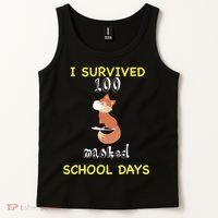 I Survived 100 Masked School Days  Tank Top thumb 2
