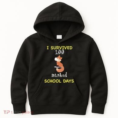 I Survived 100 Masked School Days  Kids Hoodie