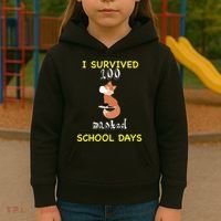 I Survived 100 Masked School Days  Kids Hoodie thumb 3