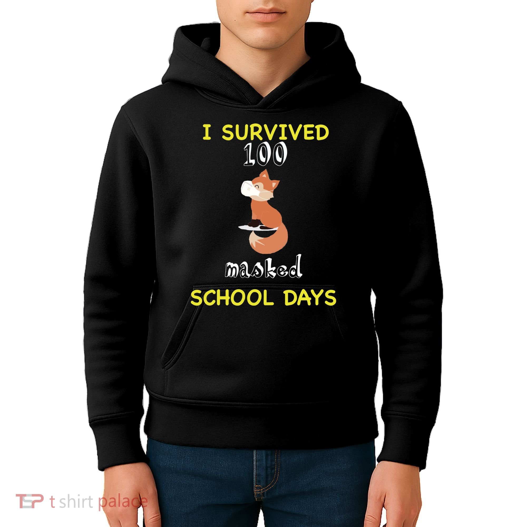 I Survived 100 Masked School Days  Kids Hoodie