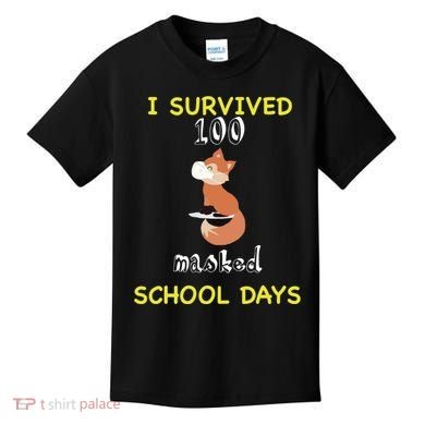 I Survived 100 Masked School Days  Kids T-Shirt