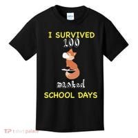 I Survived 100 Masked School Days  Kids T-Shirt thumb 0