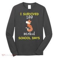 I Survived 100 Masked School Days Long Sleeve Shirt thumb 0