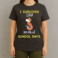 I Survived 100 Masked School Days T-Shirt thumb 4