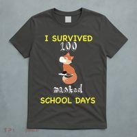 I Survived 100 Masked School Days T-Shirt thumb 5