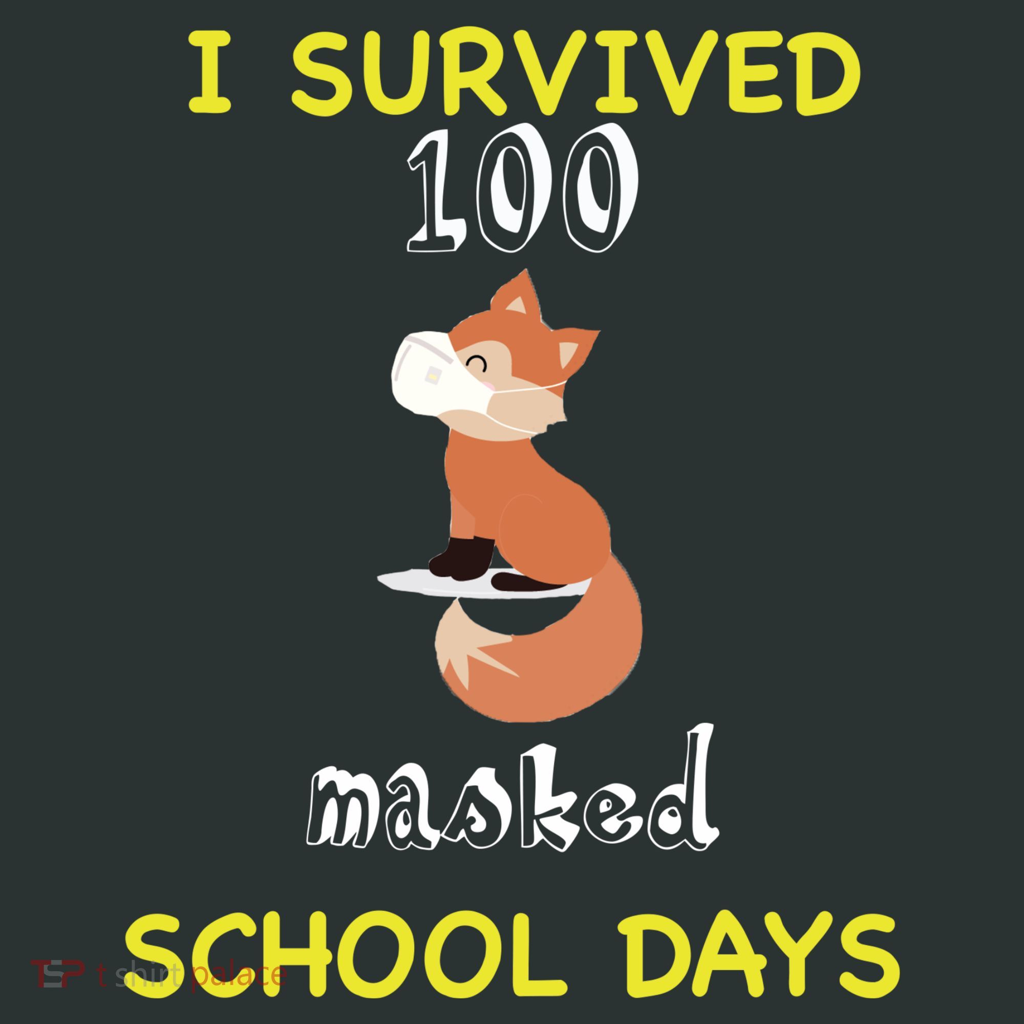I Survived 100 Masked School Days Coaster