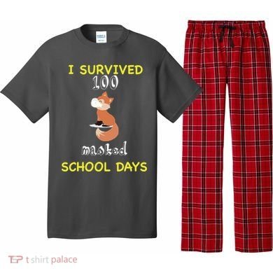 I Survived 100 Masked School Days Pajama Set