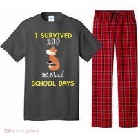 I Survived 100 Masked School Days Pajama Set thumb 0