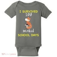 I Survived 100 Masked School Days Baby Bodysuit thumb 0
