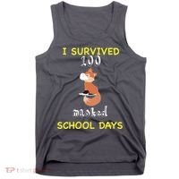 I Survived 100 Masked School Days Tank Top thumb 0