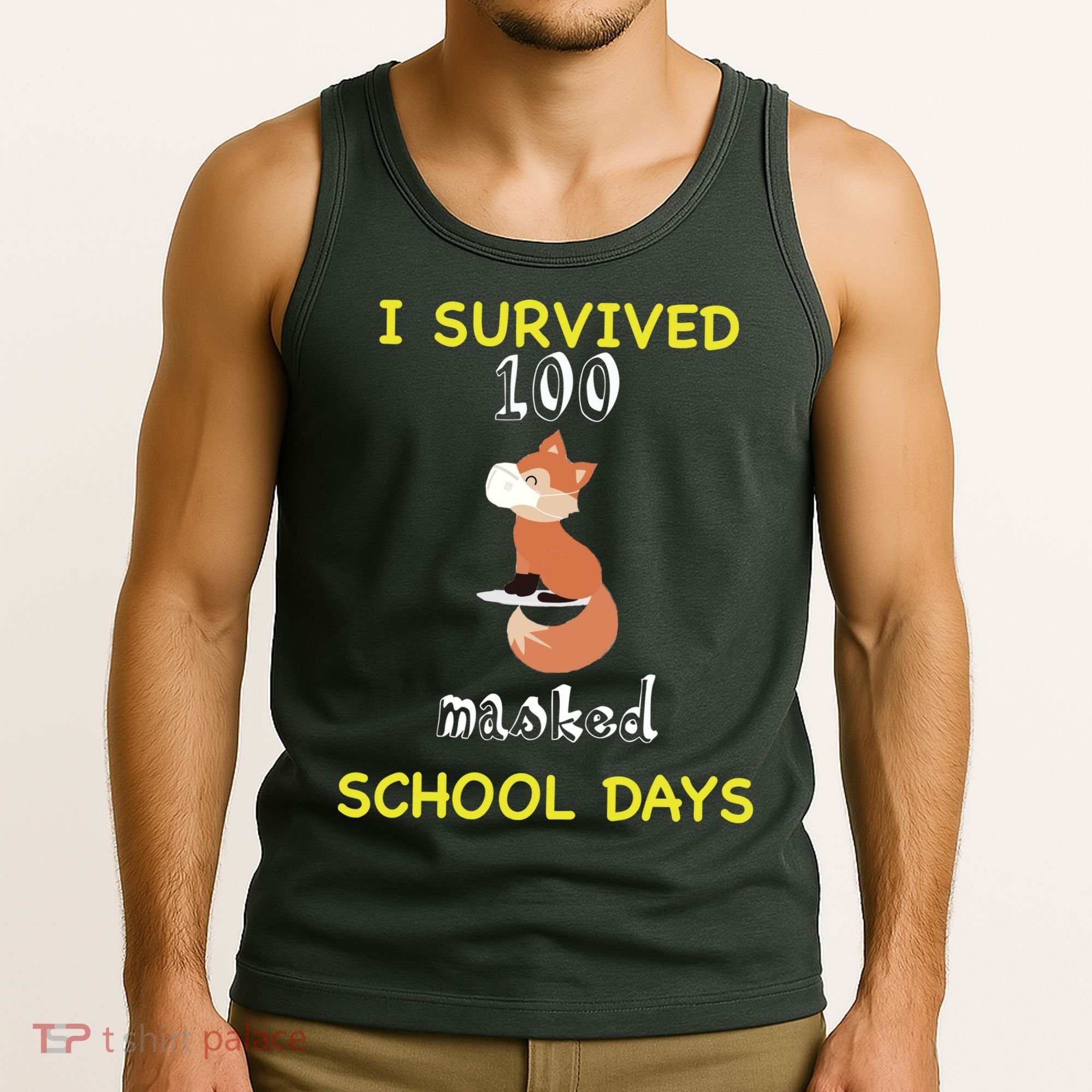 I Survived 100 Masked School Days Tank Top