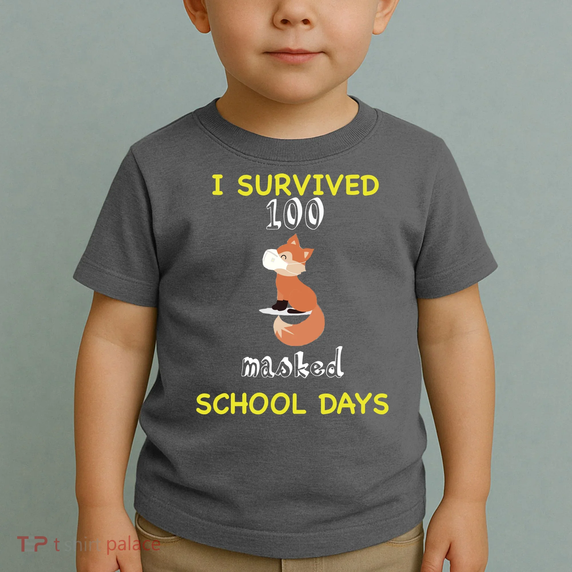 I Survived 100 Masked School Days Toddler T-Shirt