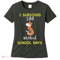 I Survived 100 Masked School Days Women's T-Shirt thumb 0