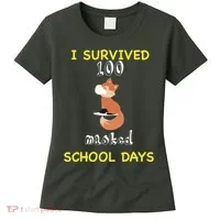 I Survived 100 Masked School Days Women's T-Shirt thumb 0