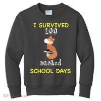 I Survived 100 Masked School Days Kids Sweatshirt thumb 0