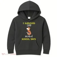 I Survived 100 Masked School Days Kids Hoodie thumb 0