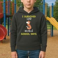 I Survived 100 Masked School Days Kids Hoodie thumb 2