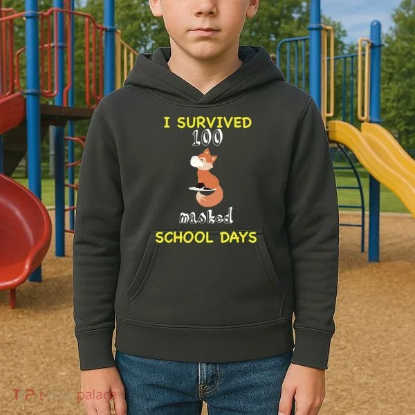 I Survived 100 Masked School Days Kids Hoodie