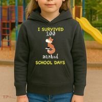 I Survived 100 Masked School Days Kids Hoodie thumb 3