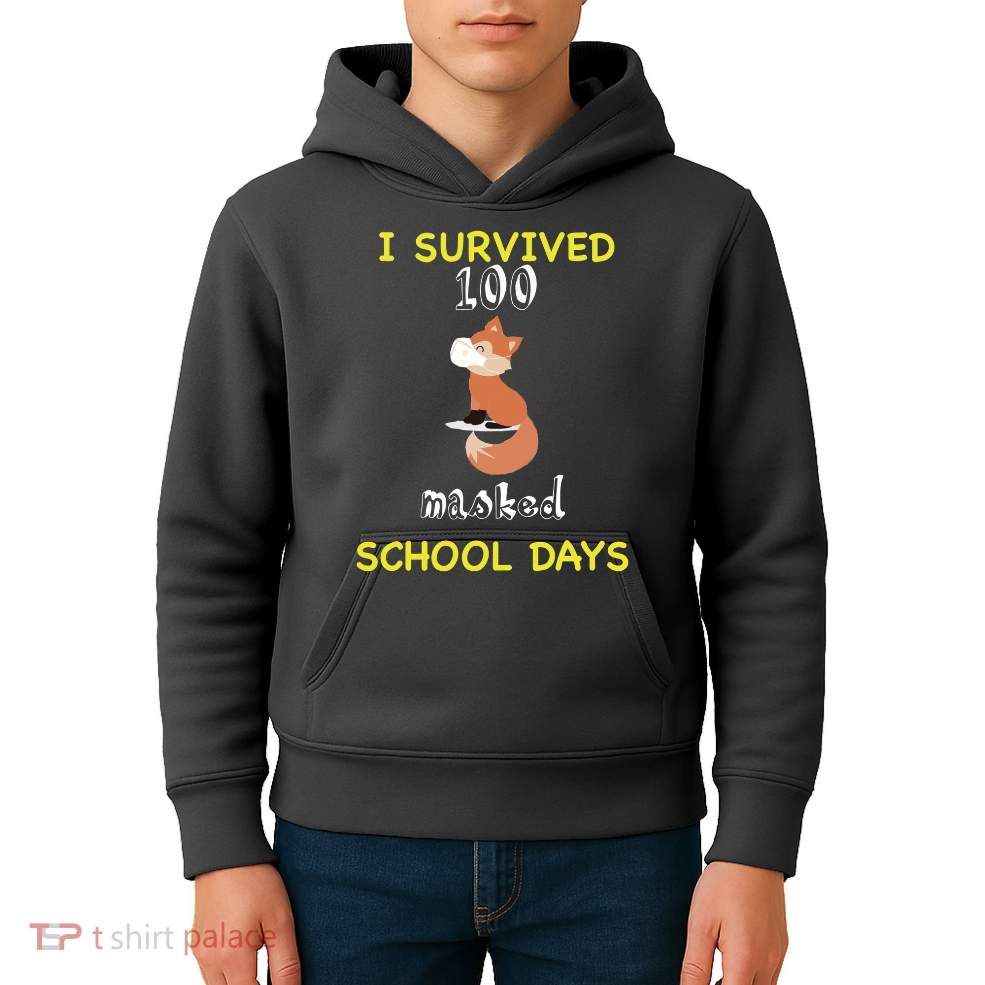 I Survived 100 Masked School Days Kids Hoodie