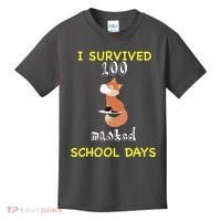 I Survived 100 Masked School Days Kids T-Shirt thumb 0