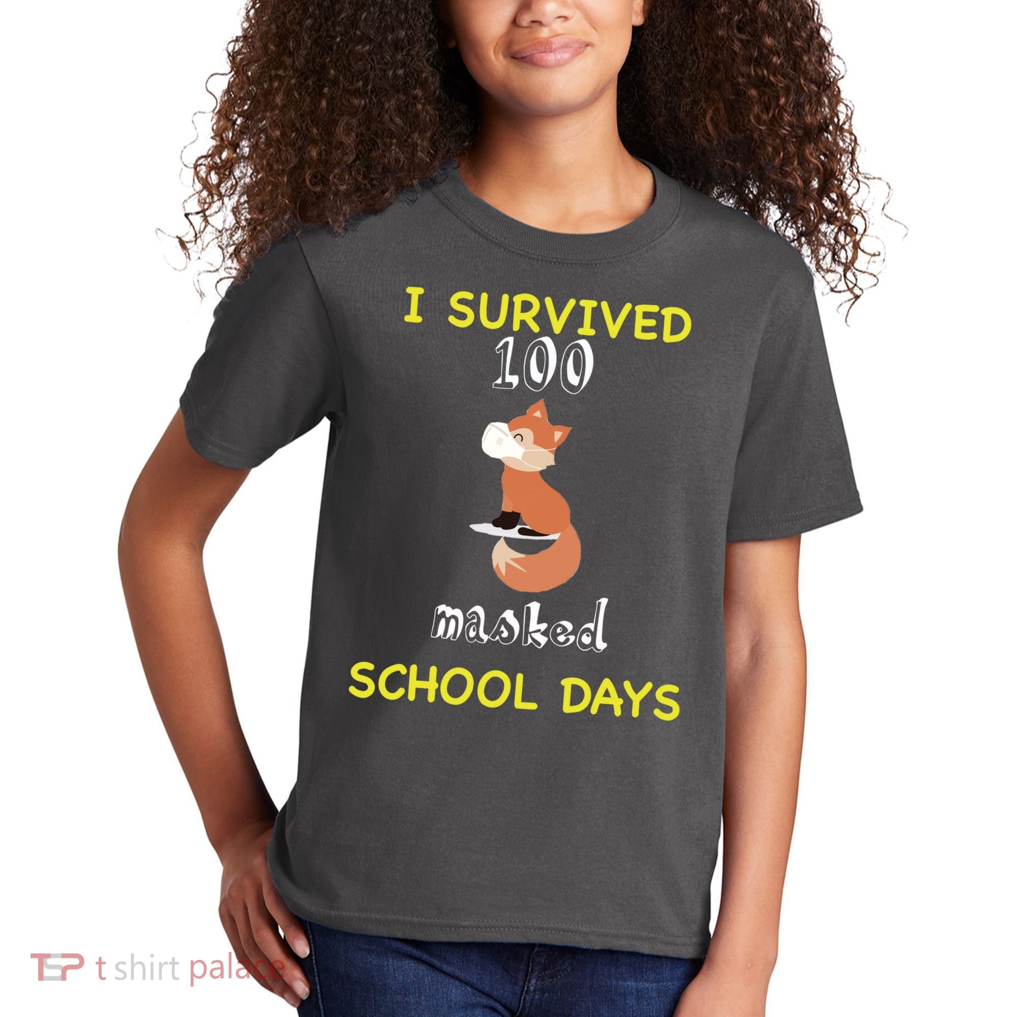 I Survived 100 Masked School Days Kids T-Shirt