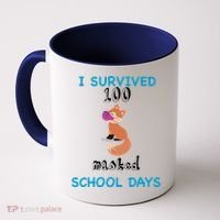 I Survived 100 Masked School Days  Coffee Mug thumb 0