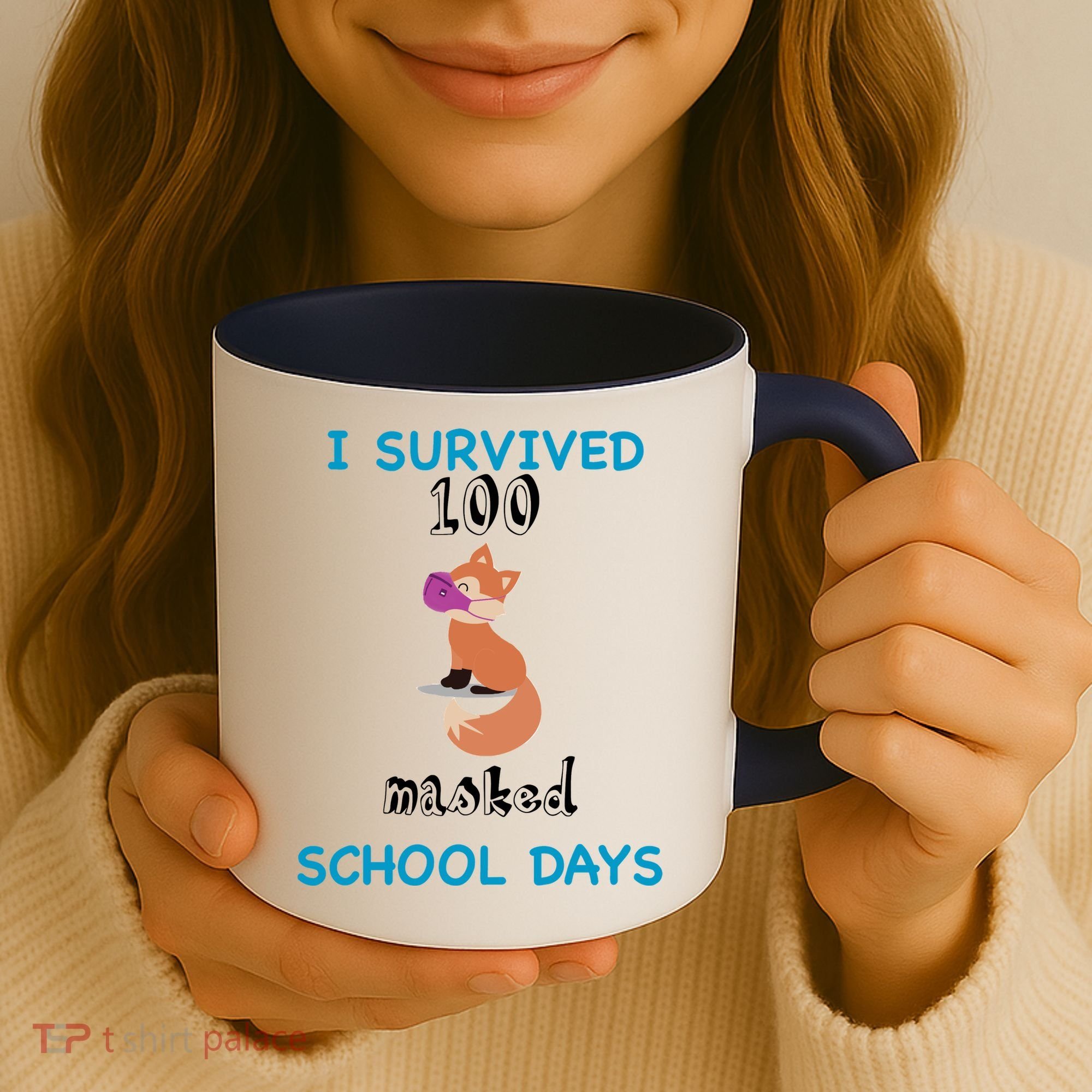 I Survived 100 Masked School Days  Coffee Mug