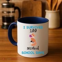 I Survived 100 Masked School Days  Coffee Mug thumb 4