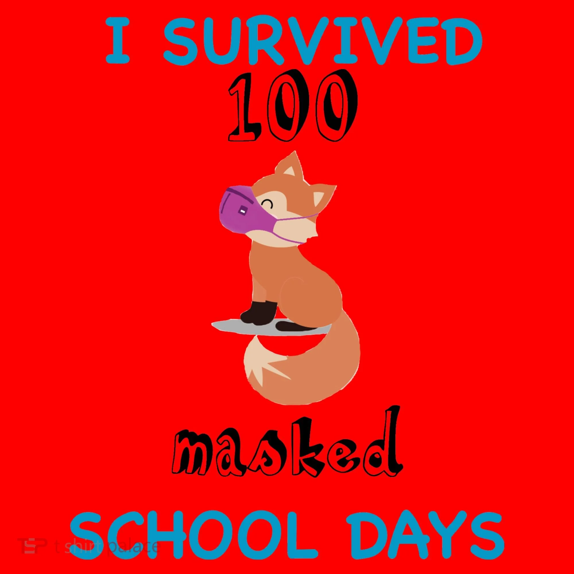 I Survived 100 Masked School Days Santa Hat