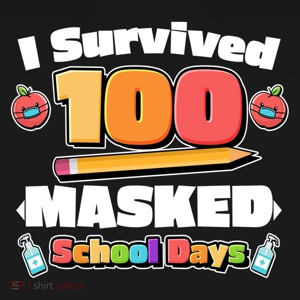 I Survived 100 Masked School Days Pandemic Learning Women's Hoodie