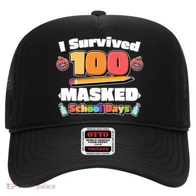 I Survived 100 Masked School Days Pandemic Learning Hat