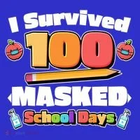 I Survived 100 Masked School Days Pandemic Learning Women's T-Shirt thumb 6