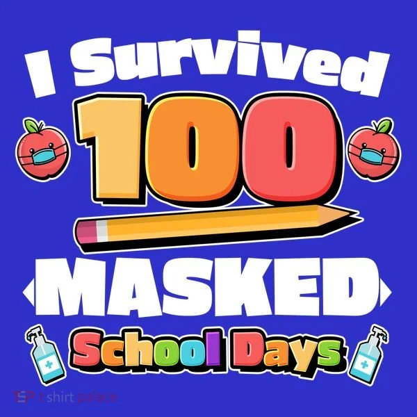 I Survived 100 Masked School Days Pandemic Learning Women's T-Shirt