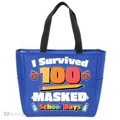 I Survived 100 Masked School Days Pandemic Learning Tote Bag
