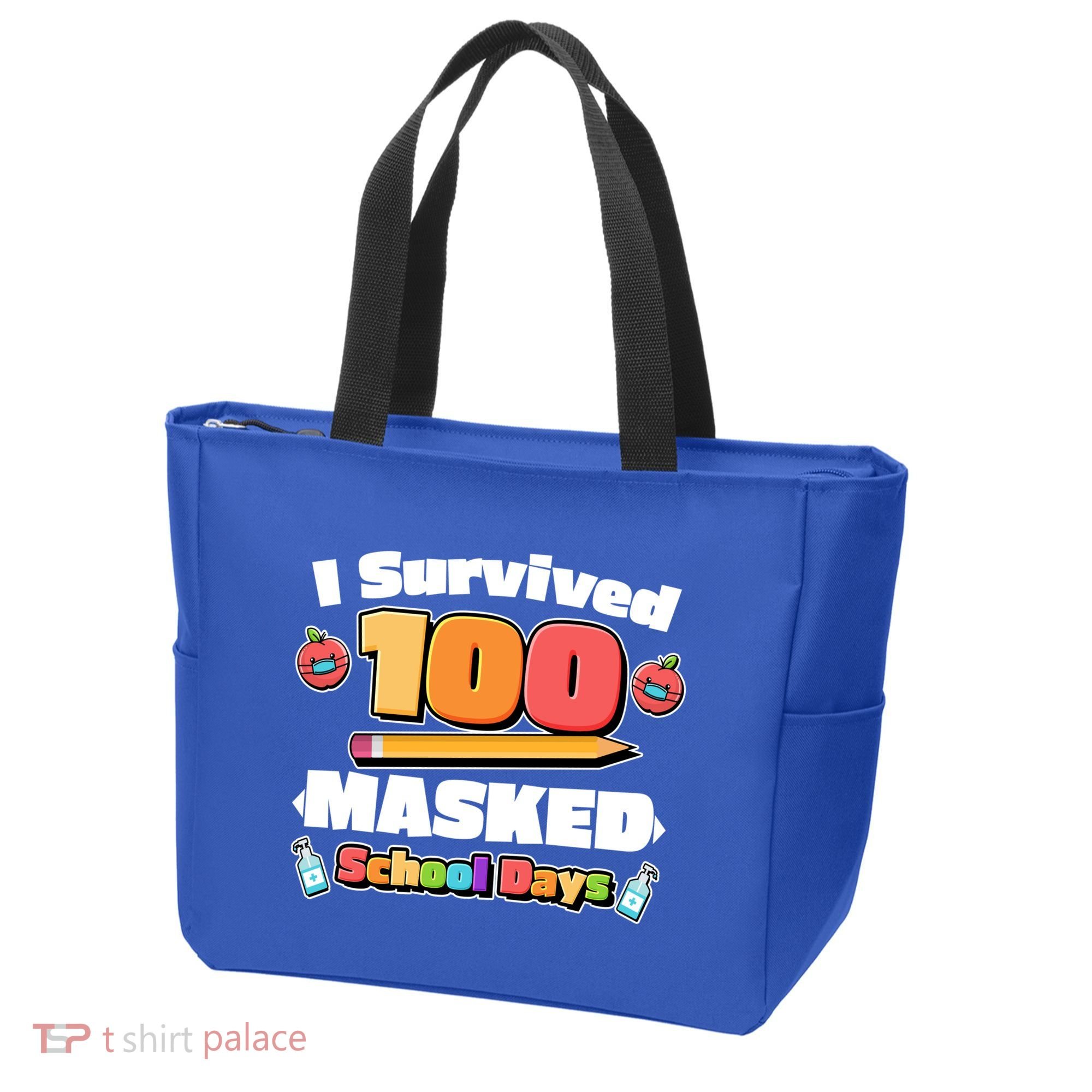 I Survived 100 Masked School Days Pandemic Learning Tote Bag
