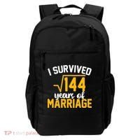 I Survived 144 Years Of Marriage Backpack thumb 0