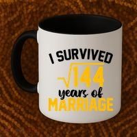 I Survived 144 Years Of Marriage Coffee Mug thumb 2