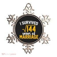 I Survived 144 Years Of Marriage Ornament thumb 0