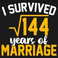 I Survived 144 Years Of Marriage Ornament thumb 1