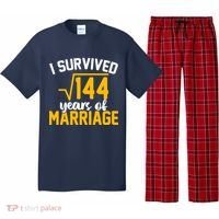 I Survived 144 Years Of Marriage Pajama Set thumb 0