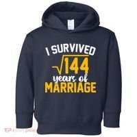 I Survived 144 Years Of Marriage Toddler Hoodie thumb 0
