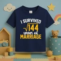 I Survived 144 Years Of Marriage Toddler T-Shirt thumb 3