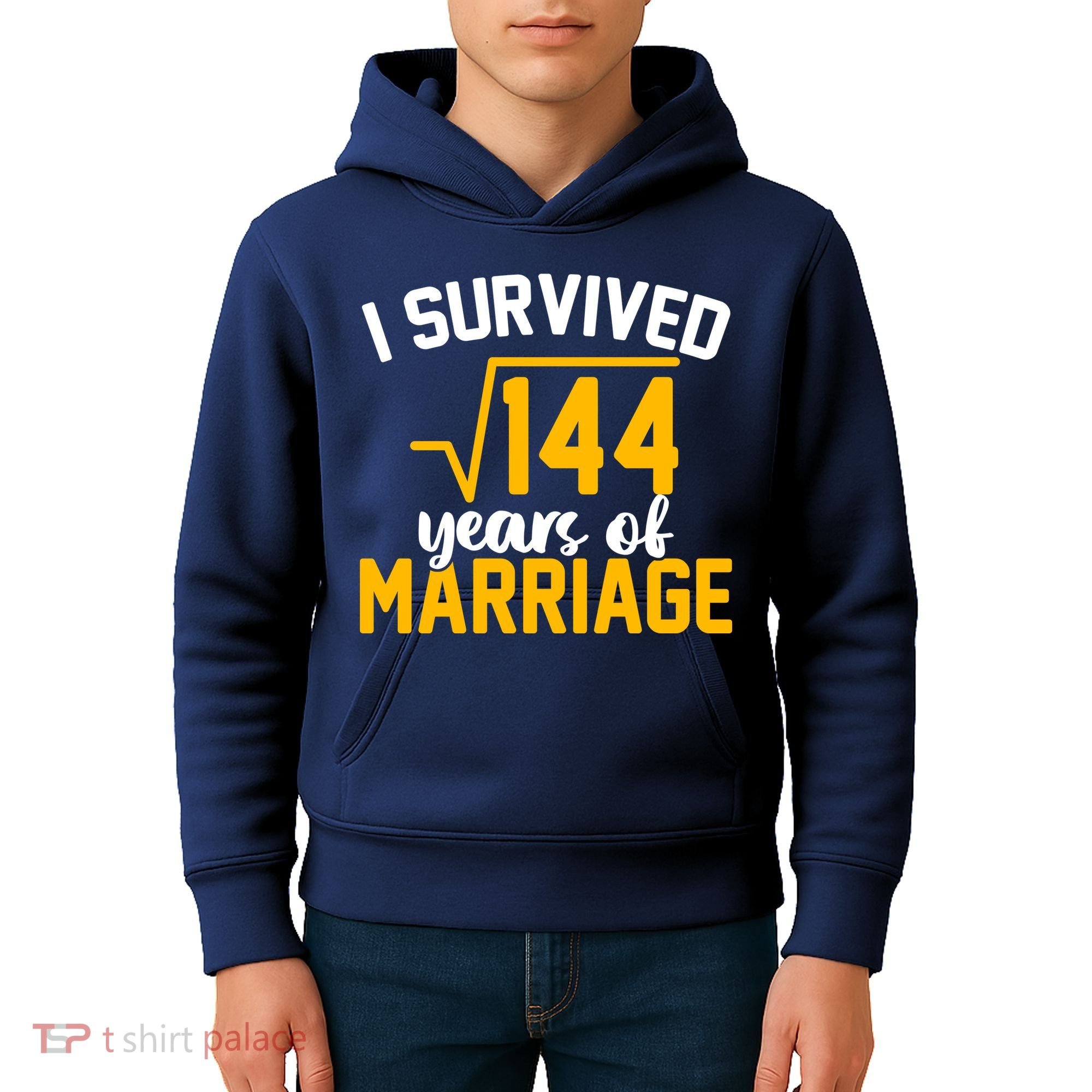 I Survived 144 Years Of Marriage Kids Hoodie